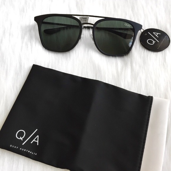 Quay Australia Accessories - 🆕 Quay Australia Black/Green Sunglasses